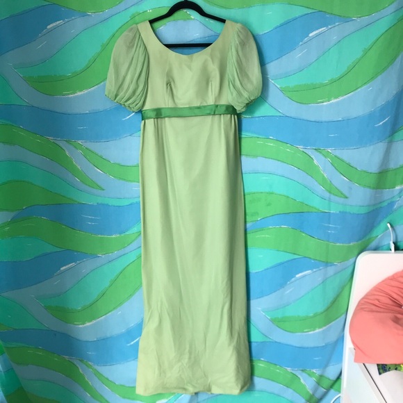 VINTAGE FAIRYTALE PUFF SLEEVE GOWN pastel blogger - Picture 4 of 10